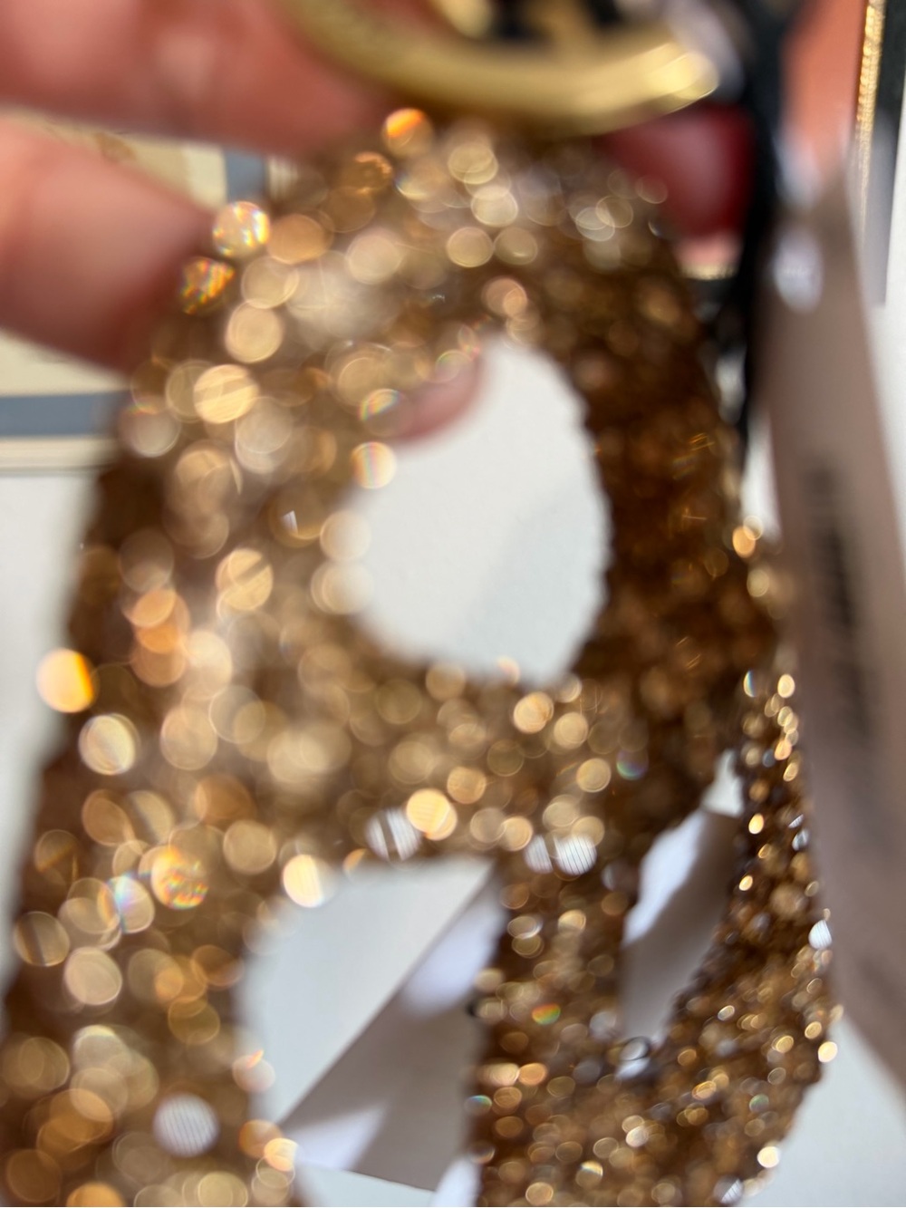 NWT Coach Crystal Pretzel Bag Charm. - Picture 4 of 7